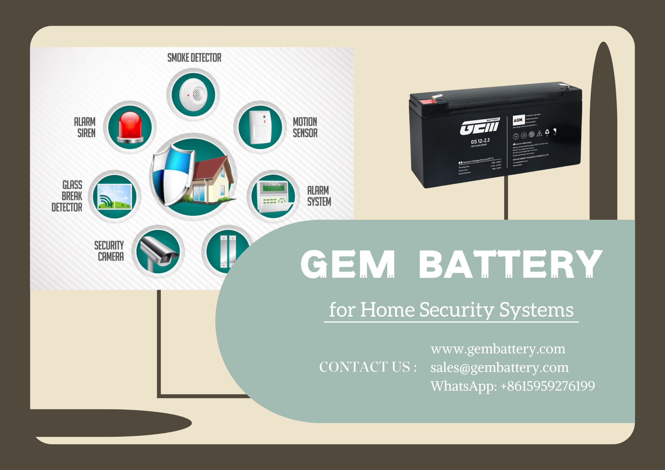 Home security systems battery