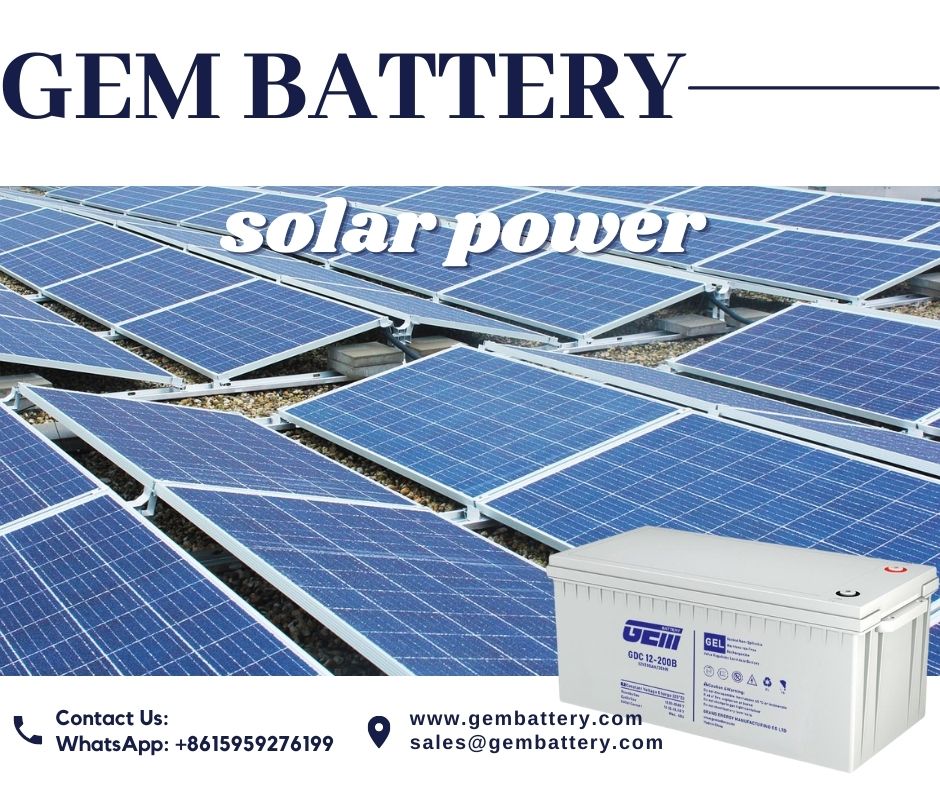 12V solar panels battery