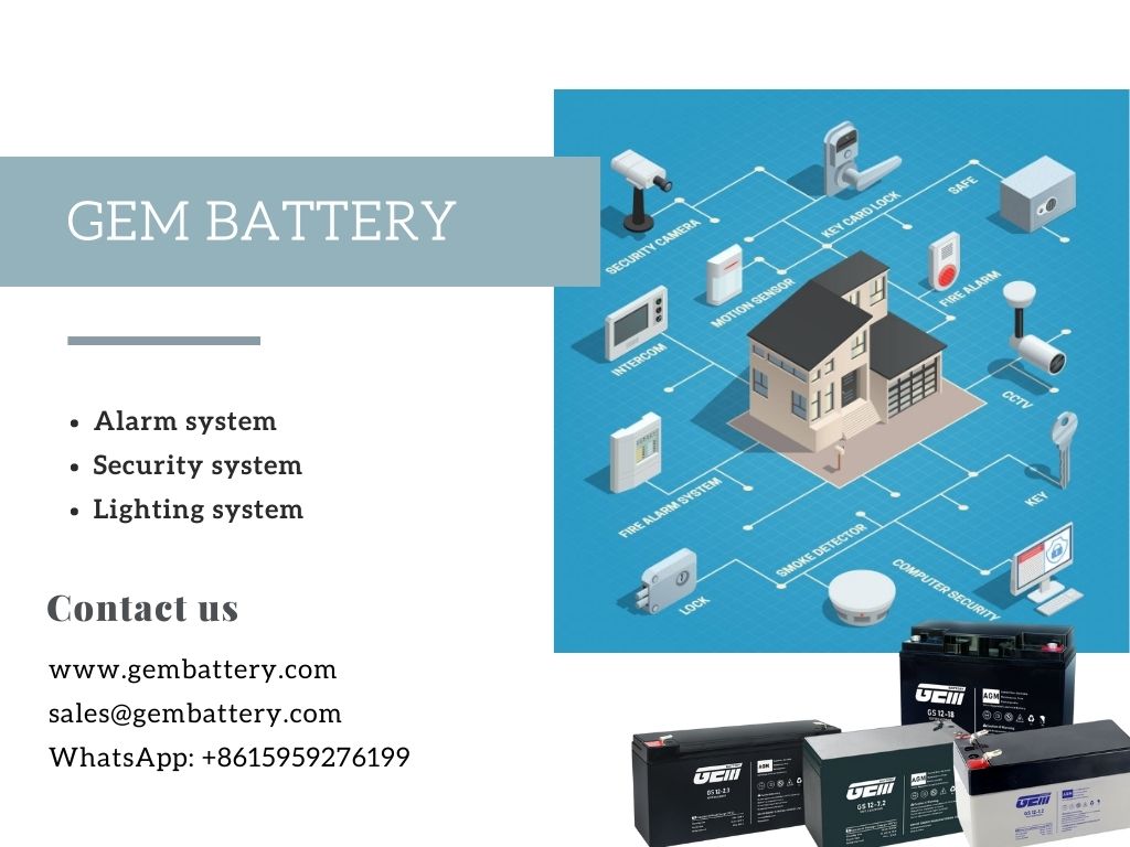 12V home security systems battery