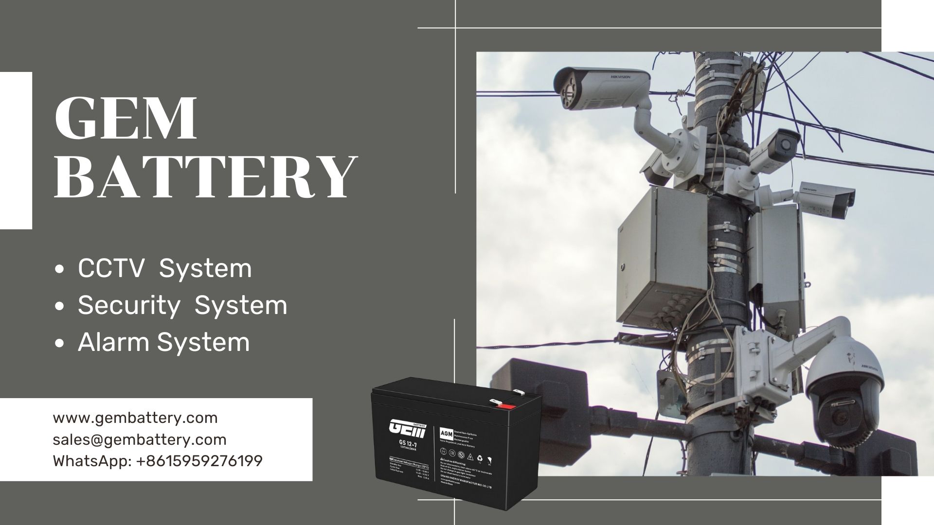 home CCTV system battery