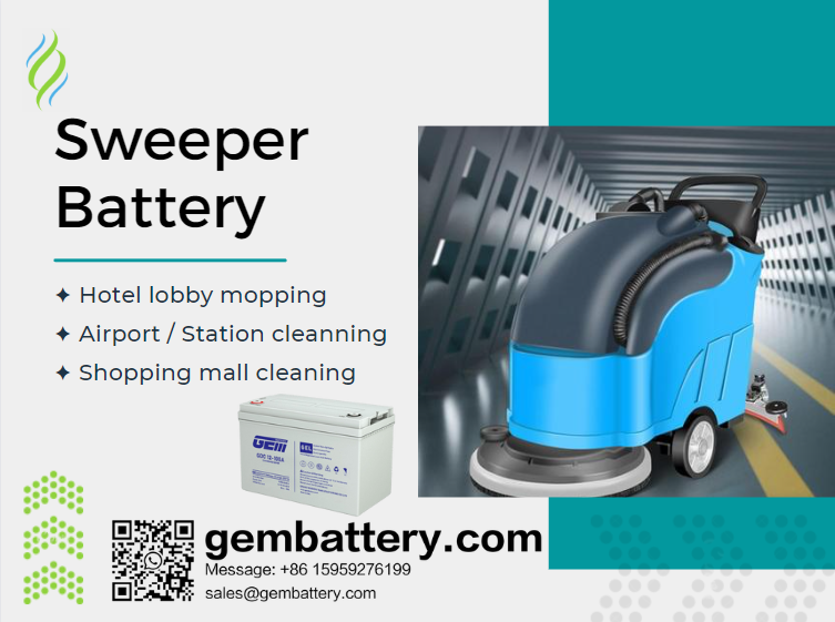 sweeper battery power battery