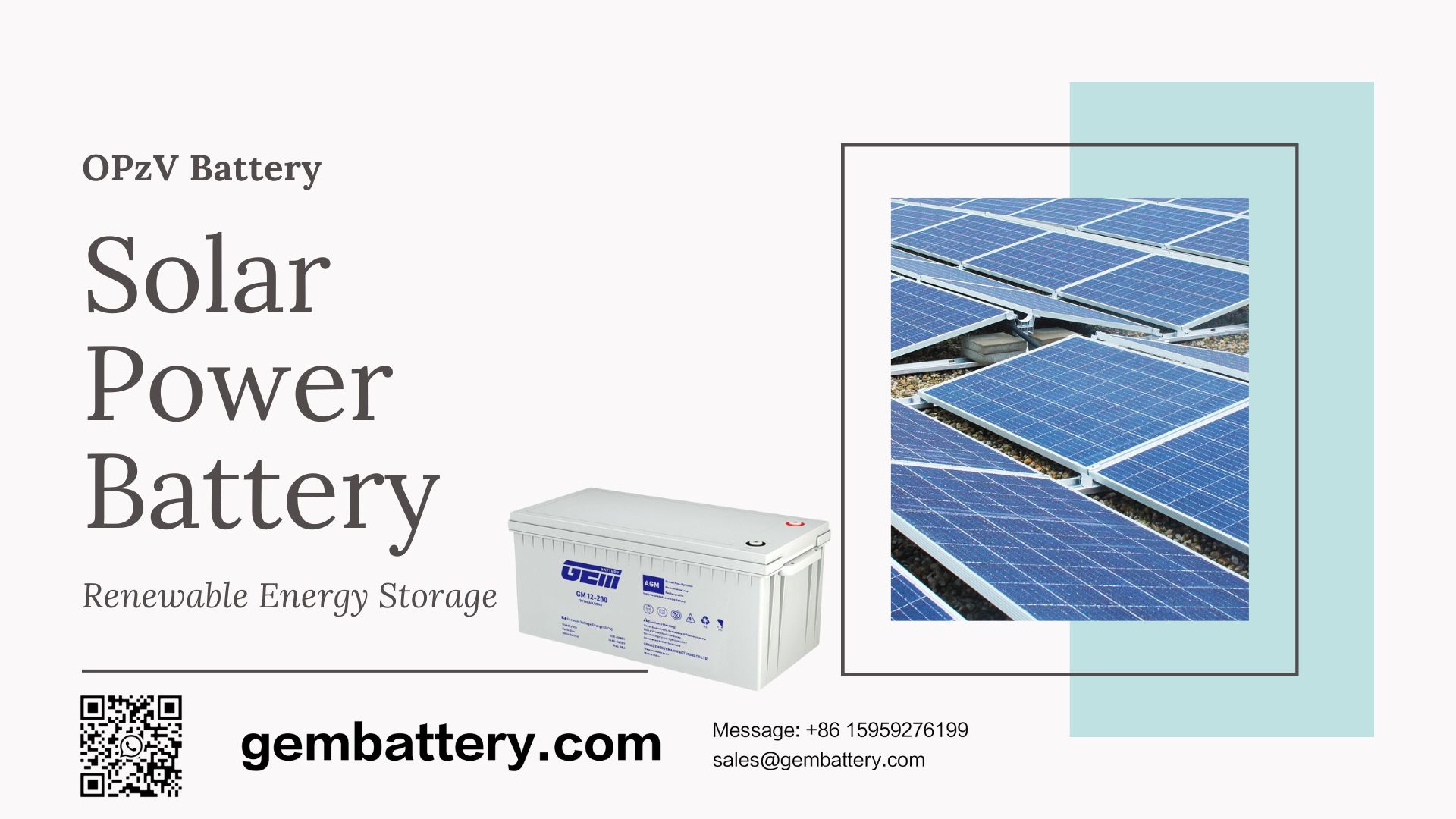 long service life solar battery