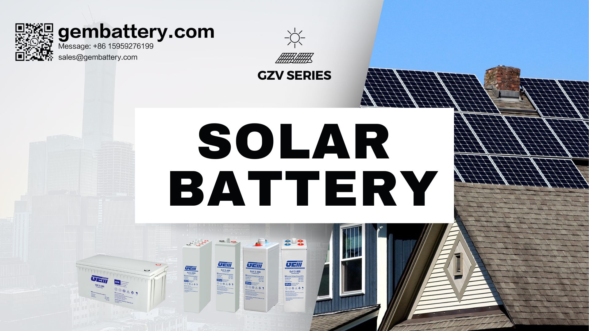 Long life Solar battery