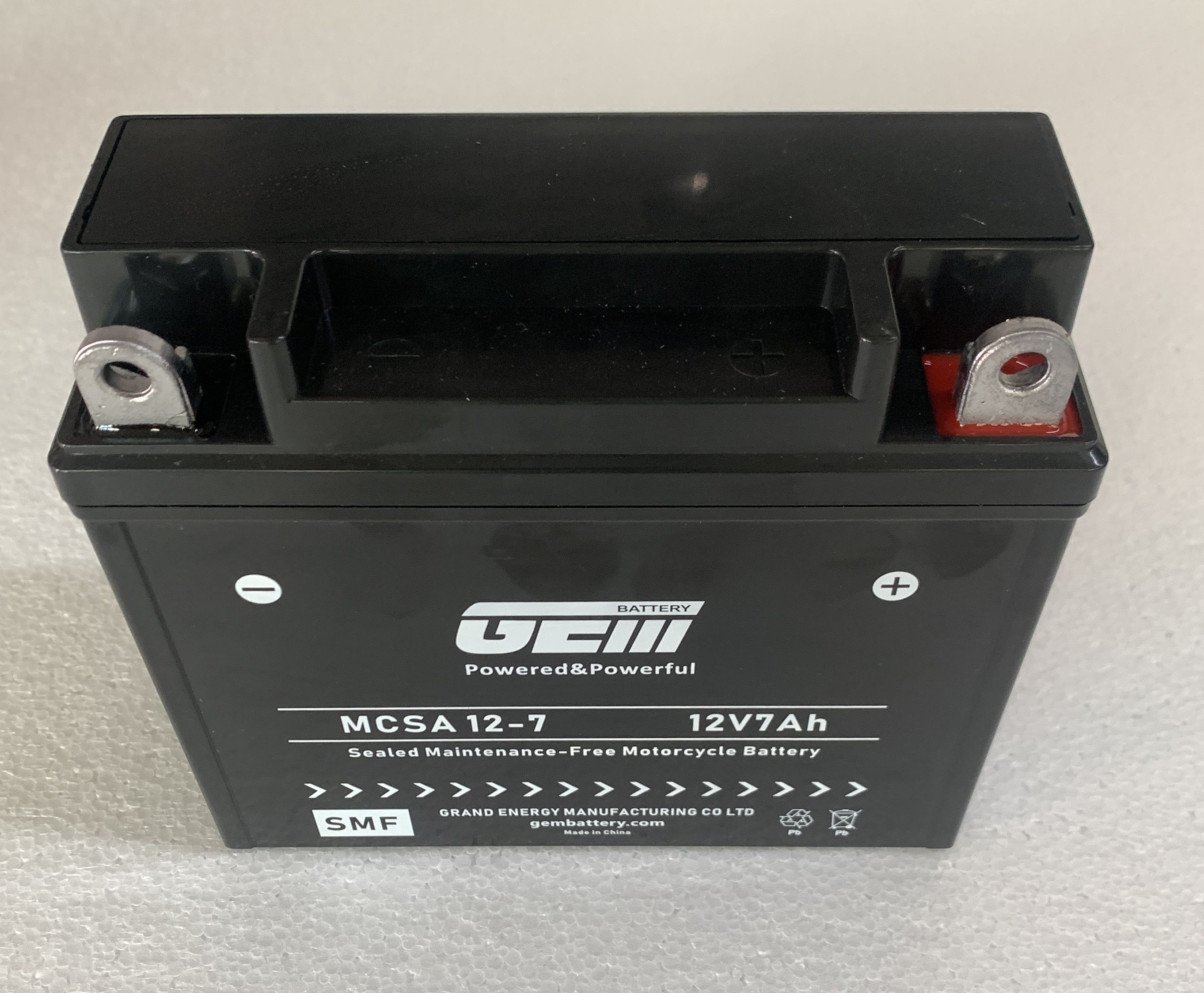 12V 7AH motorcycle battery