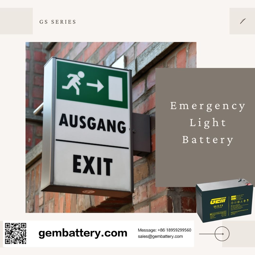 emergency light battery