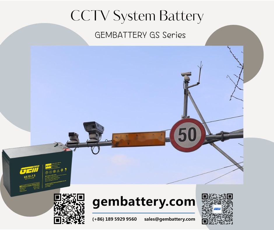 CCTV system battery