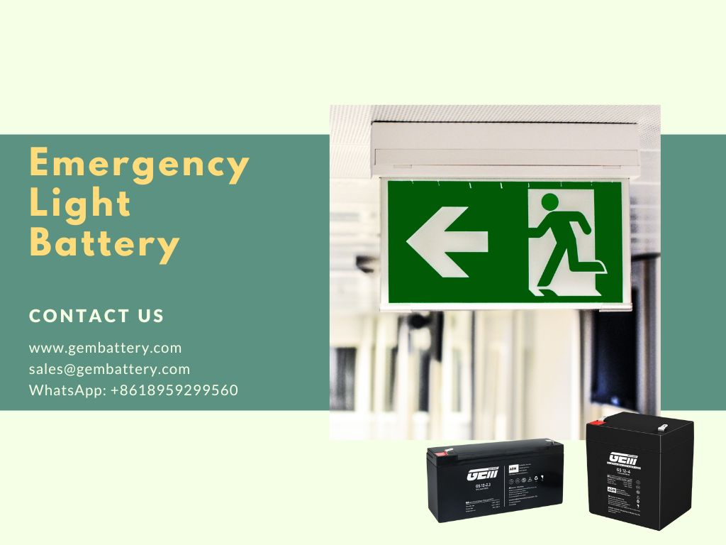 emergency light battery