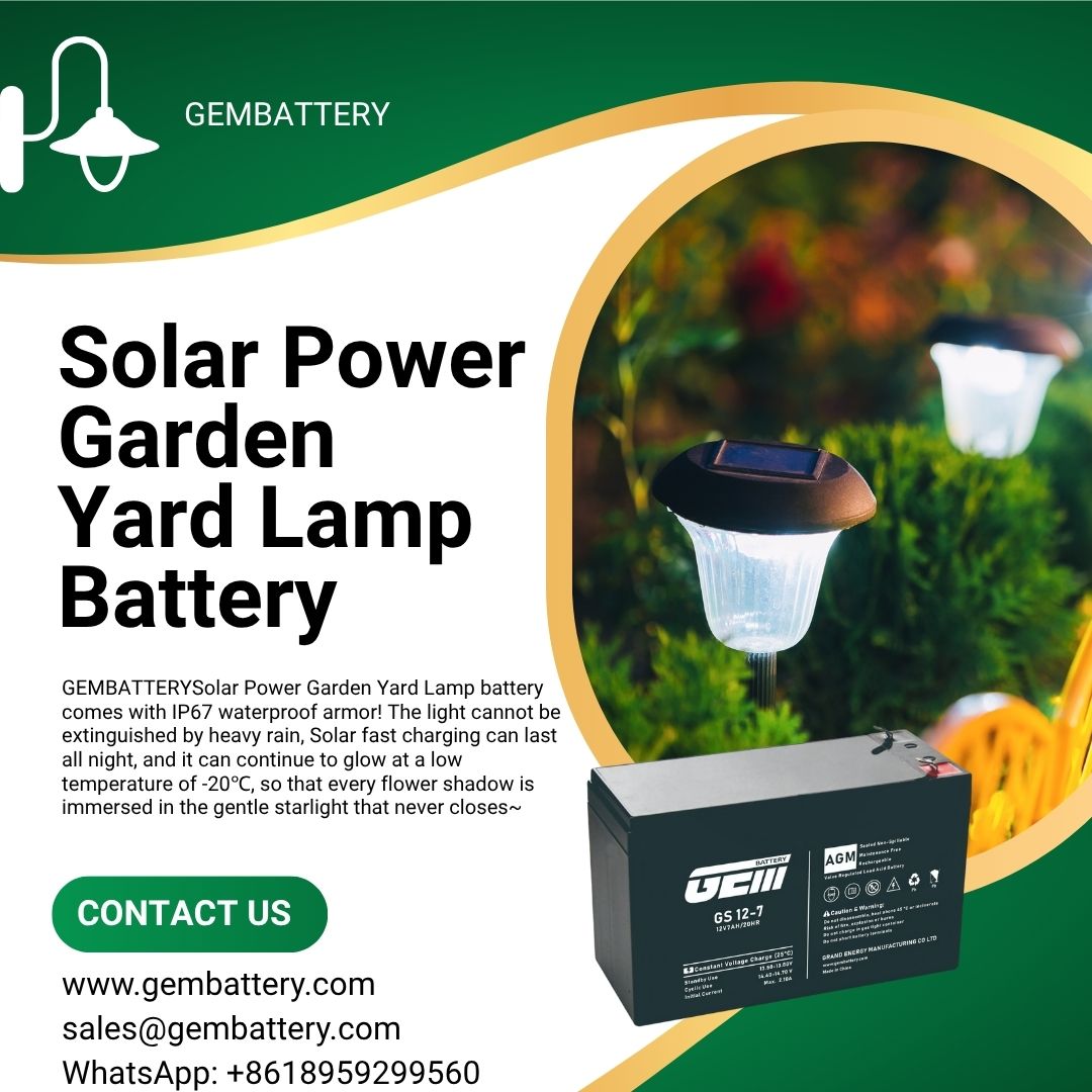 Solar Power Garden/Yard Lamp battery