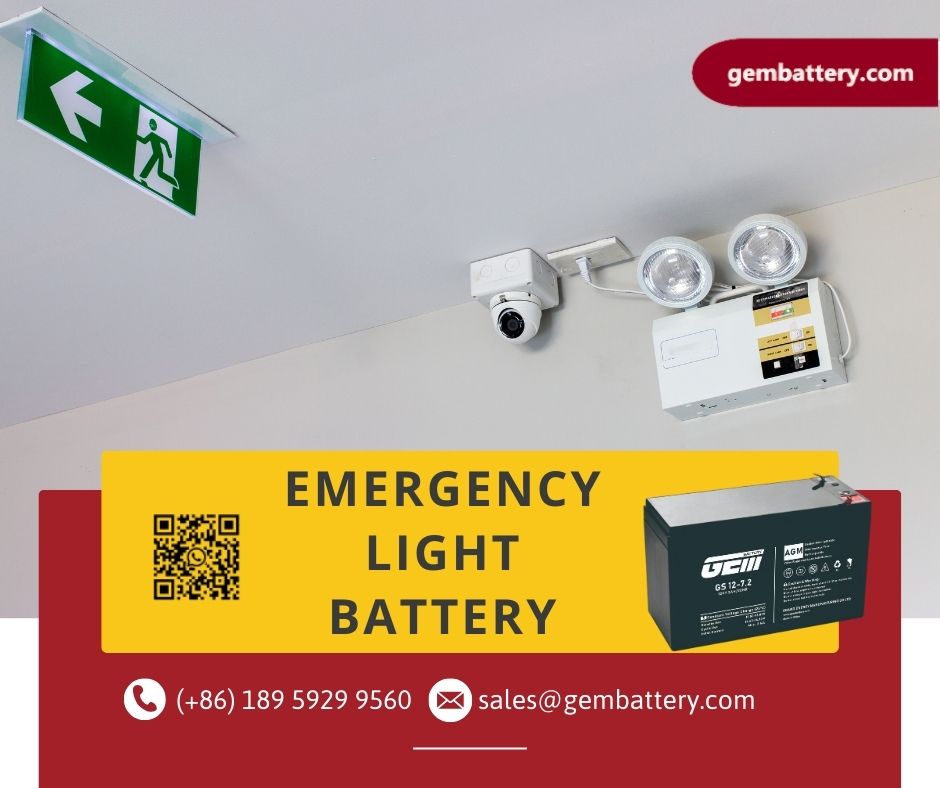 emergency light battery