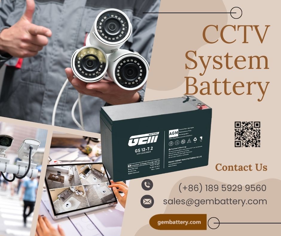 CCTV system battery