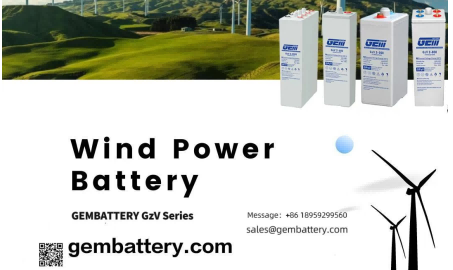 GEM batteries provide long-lasting power support for windmill bases