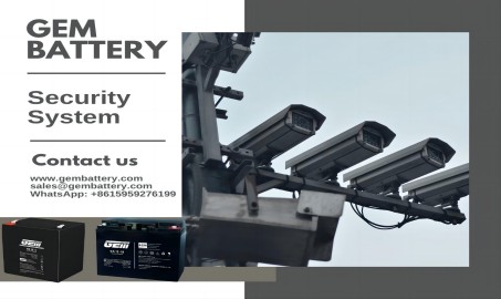 Security system with CCTV and the batteries