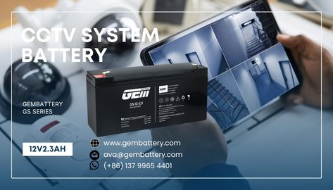 GEMBATTERY GS Series Batteries – Reliable Backup Power for CCTV & Security Surveillance Systems