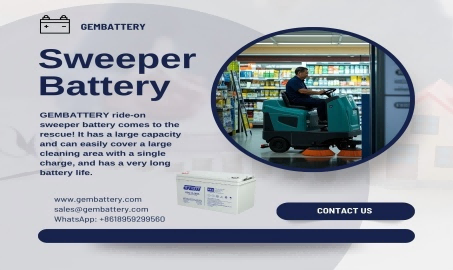 GEMBATTERY sweeper battery: anti-sulfurization, long life, durable and cost-effective choice for cleaning equipment