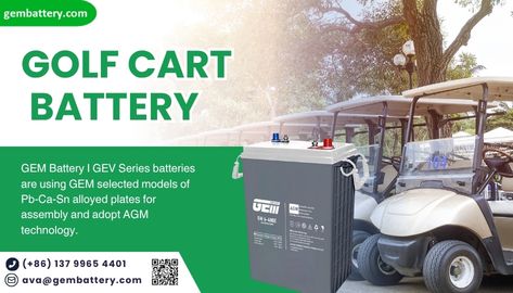 GEMBATTERY GEV Series Golf Cart Batteries – Reliable Power for Low-Speed Electric Vehicles