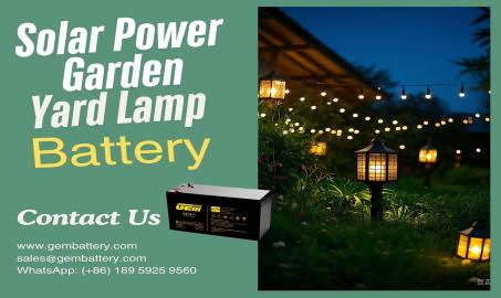 GEMBATTERY Solar Garden Light Battery: Light up the Bright Light of the Garden