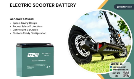 GEMBATTERY GEV Series: Reliable AGM Motive Power for Electric Scooters and Low-Speed Electric Vehicles